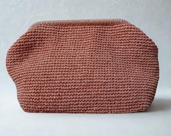 Handmade Minimalist Crochet Clutch Bag