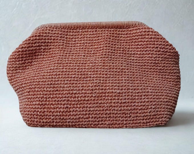 Handmade Minimalist Crochet Clutch Bag
