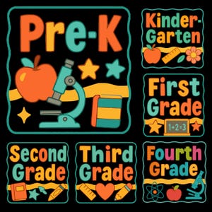 Pre-k 1st/2nd/3rd Grade, Back to School Bundle PNG, Coquette Teacher, First Day of School Shirt Design