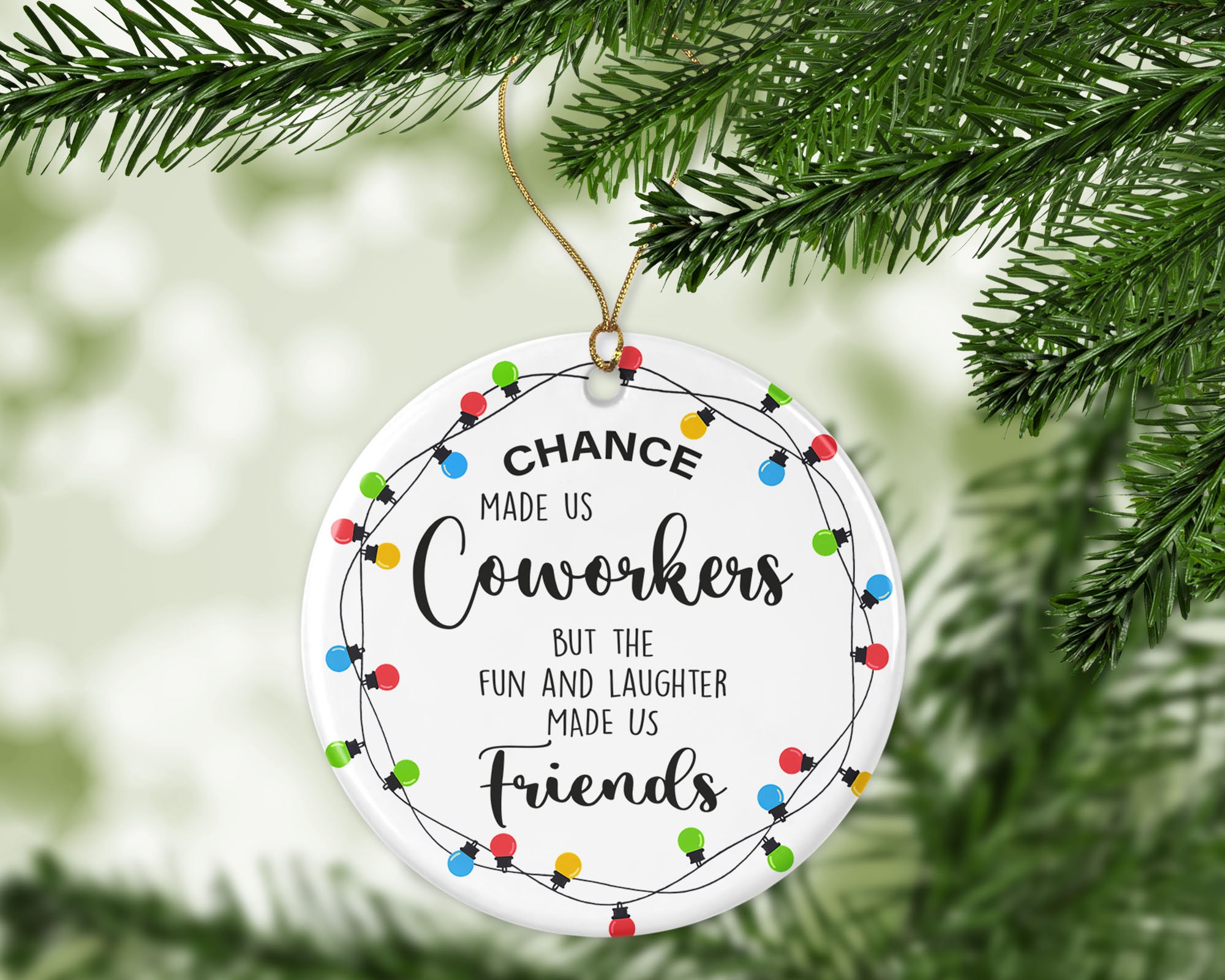 Coworkers Christmas Ornament, Chance Made Us Ornament sold by Chris ...