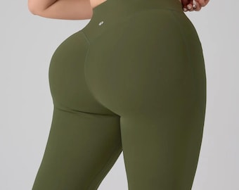 High Waisted Yoga Leggings with Pockets, Tummy Control Butt Lifting Fitness Pants