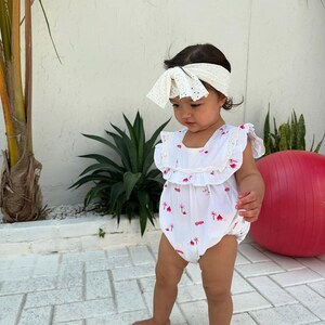 Organic Cotton Baby Girl Jumpsuit | Soft, Durable & Gentle | Baby Romper