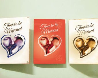 Hearts - Special Offer – 3 for the price of 2! Customer Wedding Invitation – Folded Card Template with Original Artwork