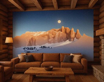 Dolomites - AI scalable and printable file