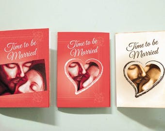 Special Offer – 3 for the price of 2! Customer Wedding Invitation – Folded Card Template with Original Artwork