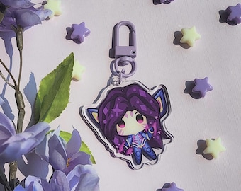 Kaisa Keychain: Hand Drawn League of Legends Acrylic Charm