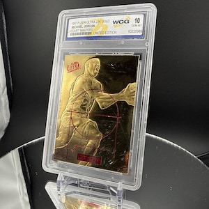 Michael Jordan 23k Gold Card - Etsy