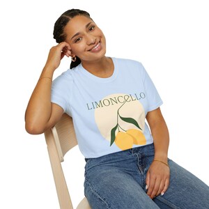 Limoncello T-Shirt, Funny Lemon Liqueur Shirt, Citrus Vibes Tee, Unisex Graphic Top, Summer Fruits Clothing, Italian Drink Apparel