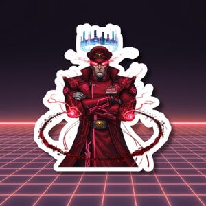Adesivo RedCode Overlord, design parodia ispirato all'anime Pop Art di Cyber Tyrant