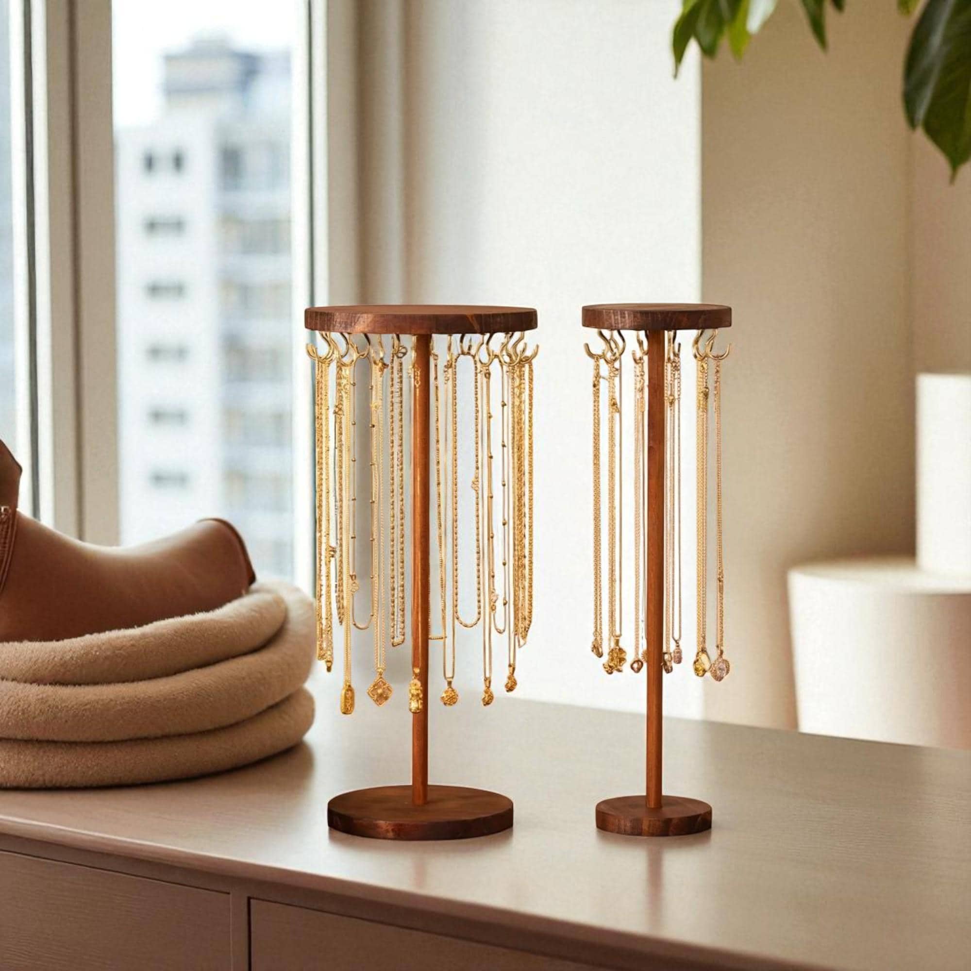 VIL Présentoir De Bijoux Organisateur De Boucle D'oreille Rack En Métal