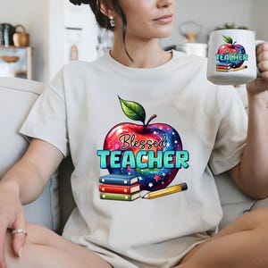 Blessed Teacher Unisex Tee - Perfect Gift for Educators, School Events, Teacher Appreciation, Back to School, and Birthdays