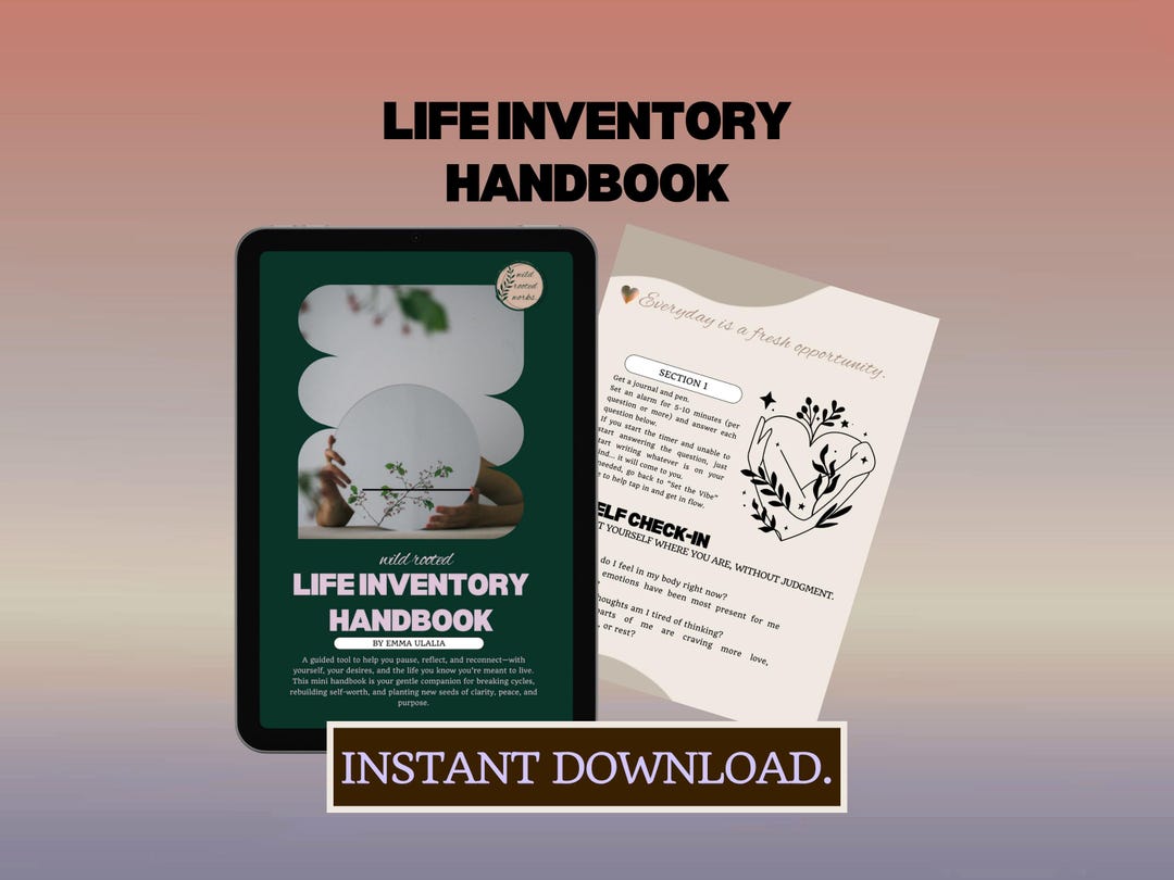 Affection Inventory Life Inventory Handbook | Self-love Reflection Journal | Digital ...