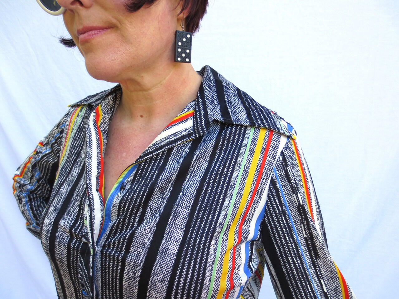Retro Striped Shirt - Etsy