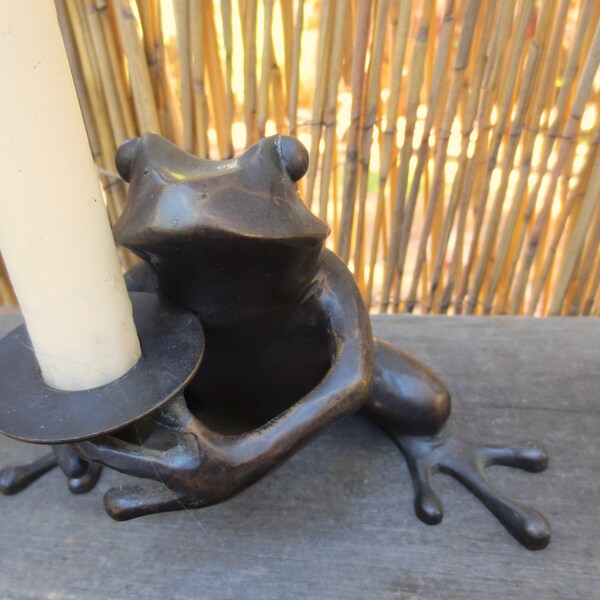 Frog Candlestick Etsy