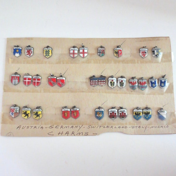 Sold Separately Vintage Sterling Silver German Town Hamburg Munchen Weilheim Mainz Zurich Monaco Charms Crest 800 Ravensburg Schaffhausen