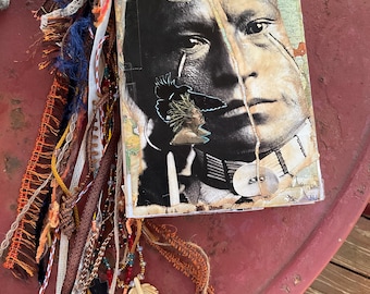 Native American Junk Journal: Handmade Indigenous Art Scrapbook with Faux Leather Bag
