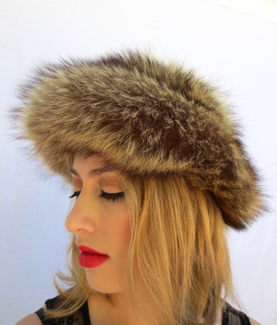 Designer Fur Hat | 60s Adolfo Realites New York Pa