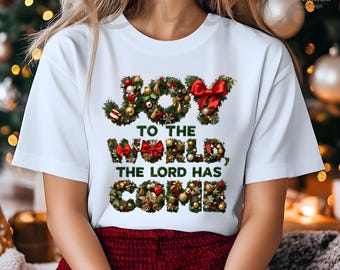 Joy To The World Christian Christmas SVG PNG Wreath Lettering Faith Holiday Design for Cricut Church Christmas Decor