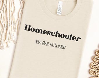 Homeschool T-shirt, Back to school shirt, gift for homeschooler, teen homeschool t-shirt