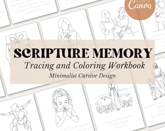 Cursive Scripture Tracing Workbook: Christian Handwriting Practice (PDF Download)