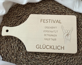 Cutting board festival gift - fun board for festival fans & campers - festival visitors - gift for music festival fans - music