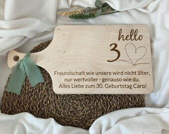 Personalized wooden board - Gift for 30th, 40th, 50th, 60th birthday - Gift idea for a milestone birthday - special occasions - friendship