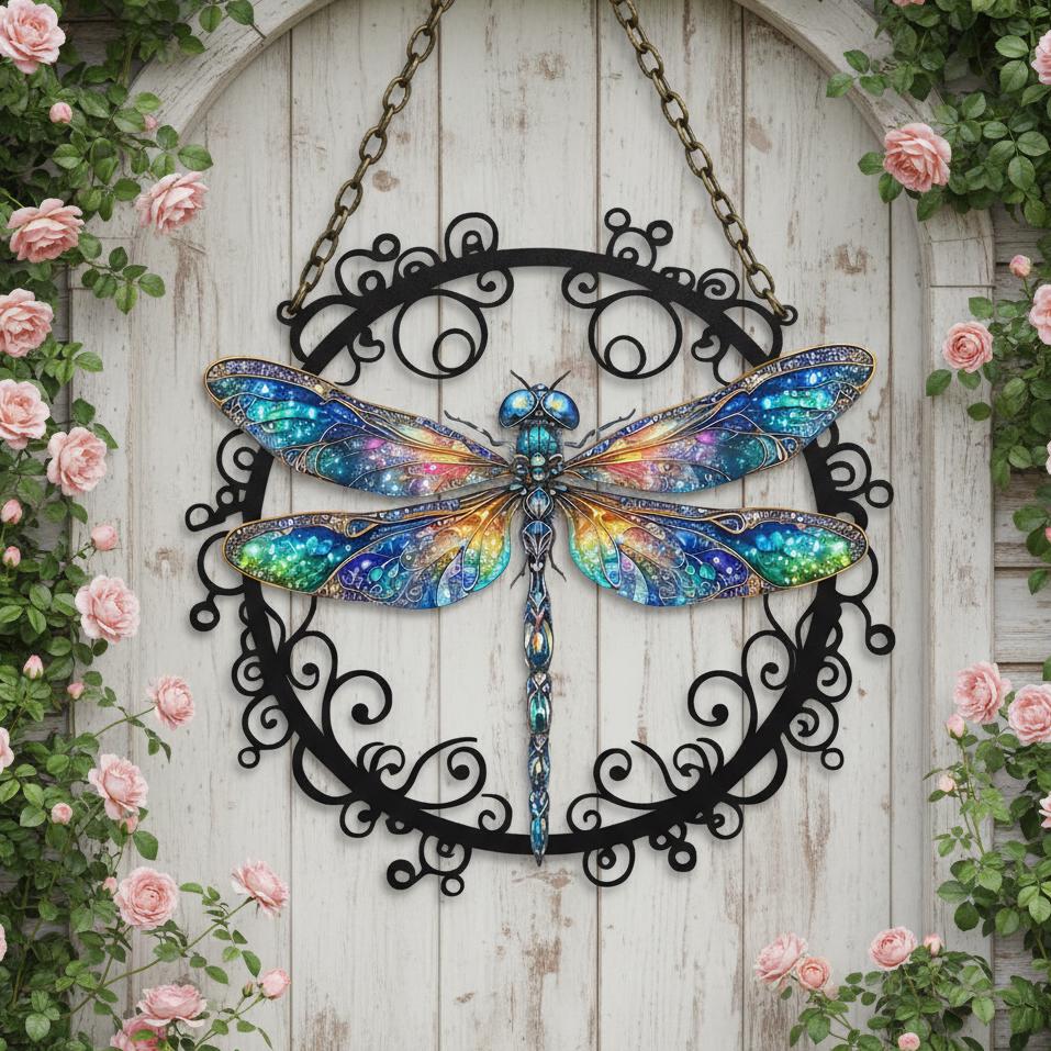 50 Libellules Magnétiques De Jardin - Décoration Extérieure Vibrante Et Imperméable