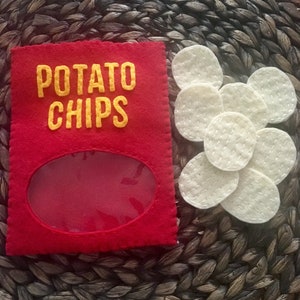 Felt Potato Chips in Bag