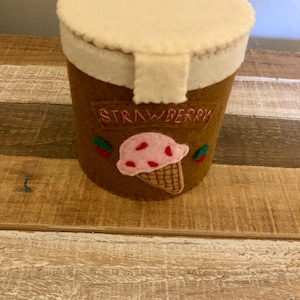 Ice cream carton Strawberry