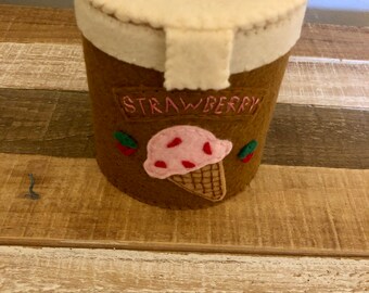 Ice cream carton Strawberry