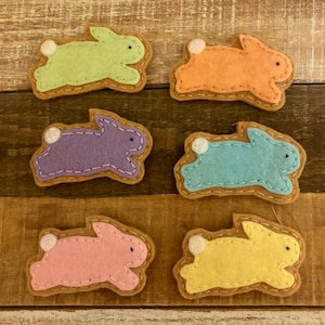 Felt bunny cookies