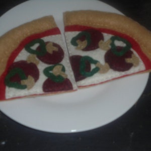 2 Scheiben Filzpizza