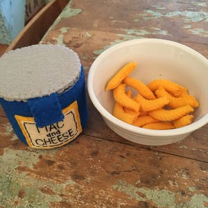 Felt Macaroni and Cheese Cup