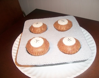 Felt Banana Muffin Set also available in chocolate chip and blueberry
