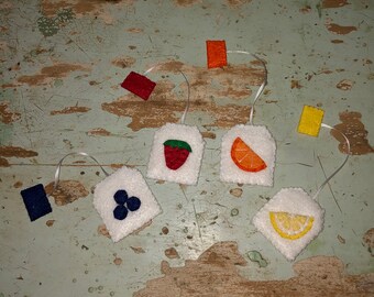 Felt tea bags