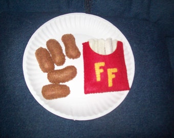 Felt 5 pc chicken nuggets & french fry set