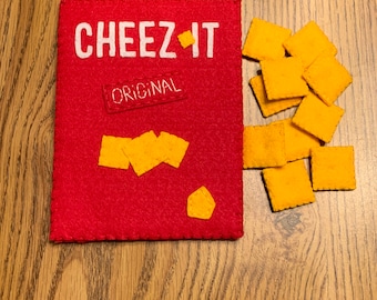 Cheese Crackers Felt Food