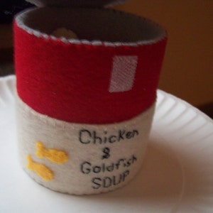 Felt Chicken and Goldfish Soup