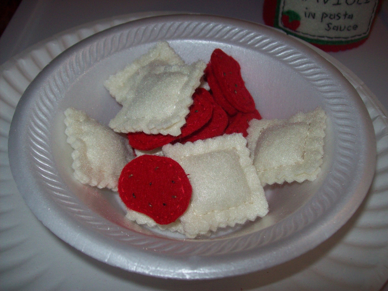Felt Ravioli in a Can - Etsy