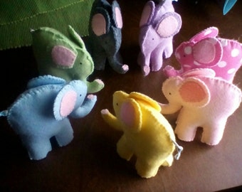 Felt Elephants