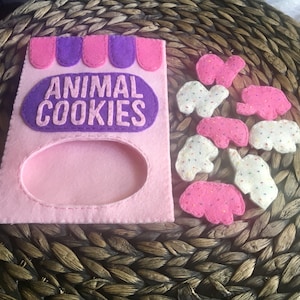 Felt frosted animal cookies