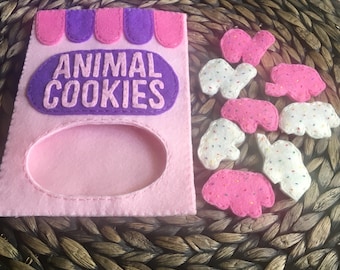 Felt frosted animal cookies