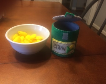 Can of Corn felt food