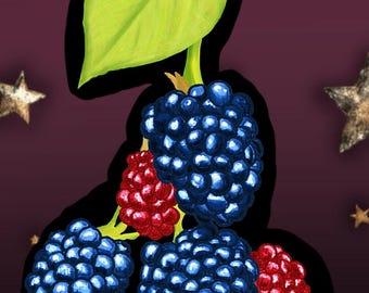 Holografisk Blackberry-klistermärke