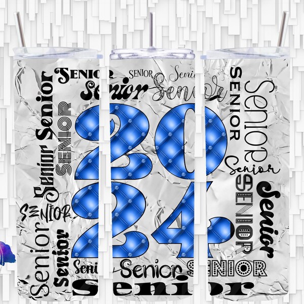 Senior 2024 Sublimation Tumbler Print Etsy