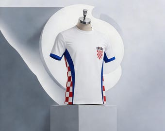 Custom Croatia Soccer Jersey Set, Personalized Football Fan Gift