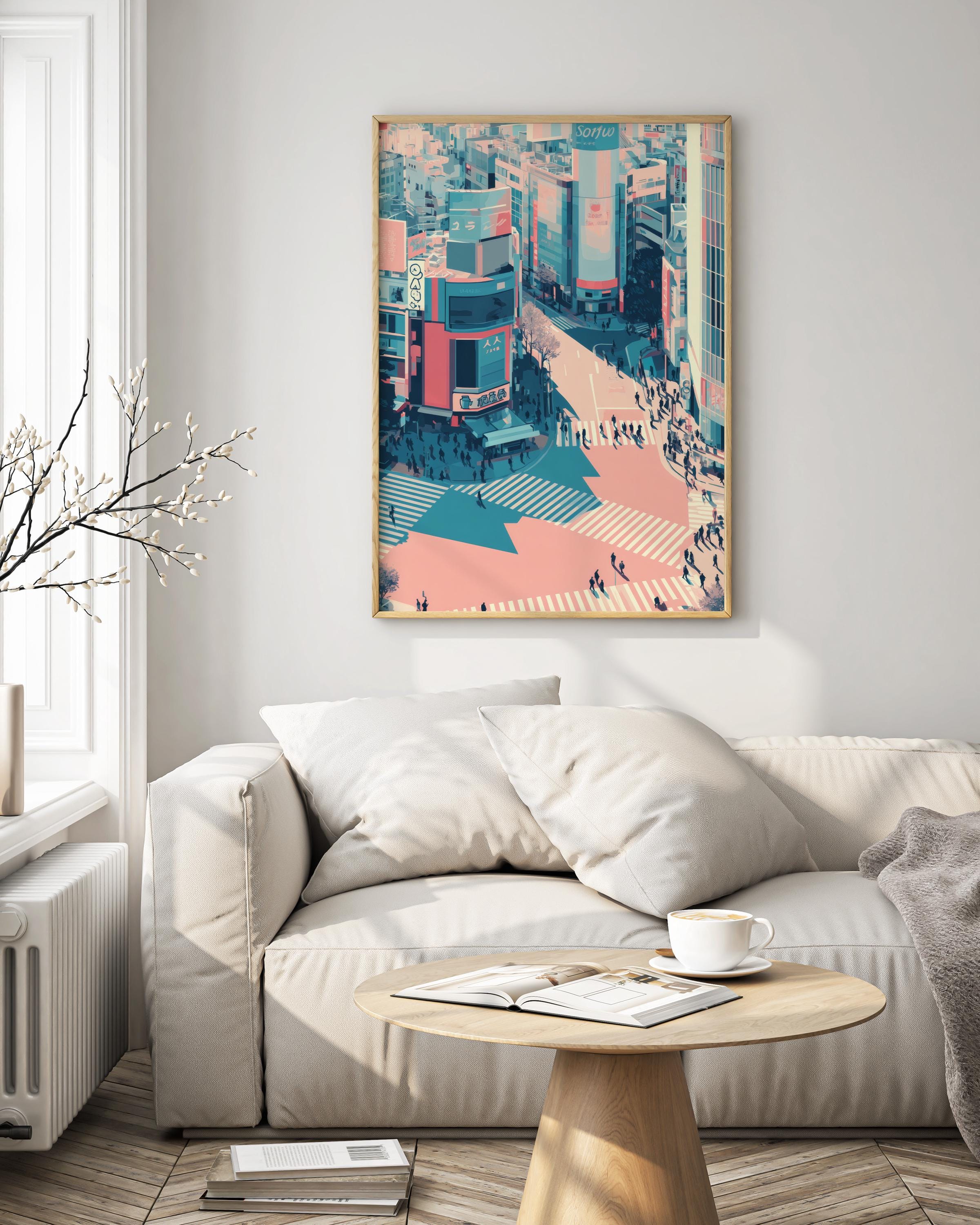 Shibuya Crossing Art - Etsy