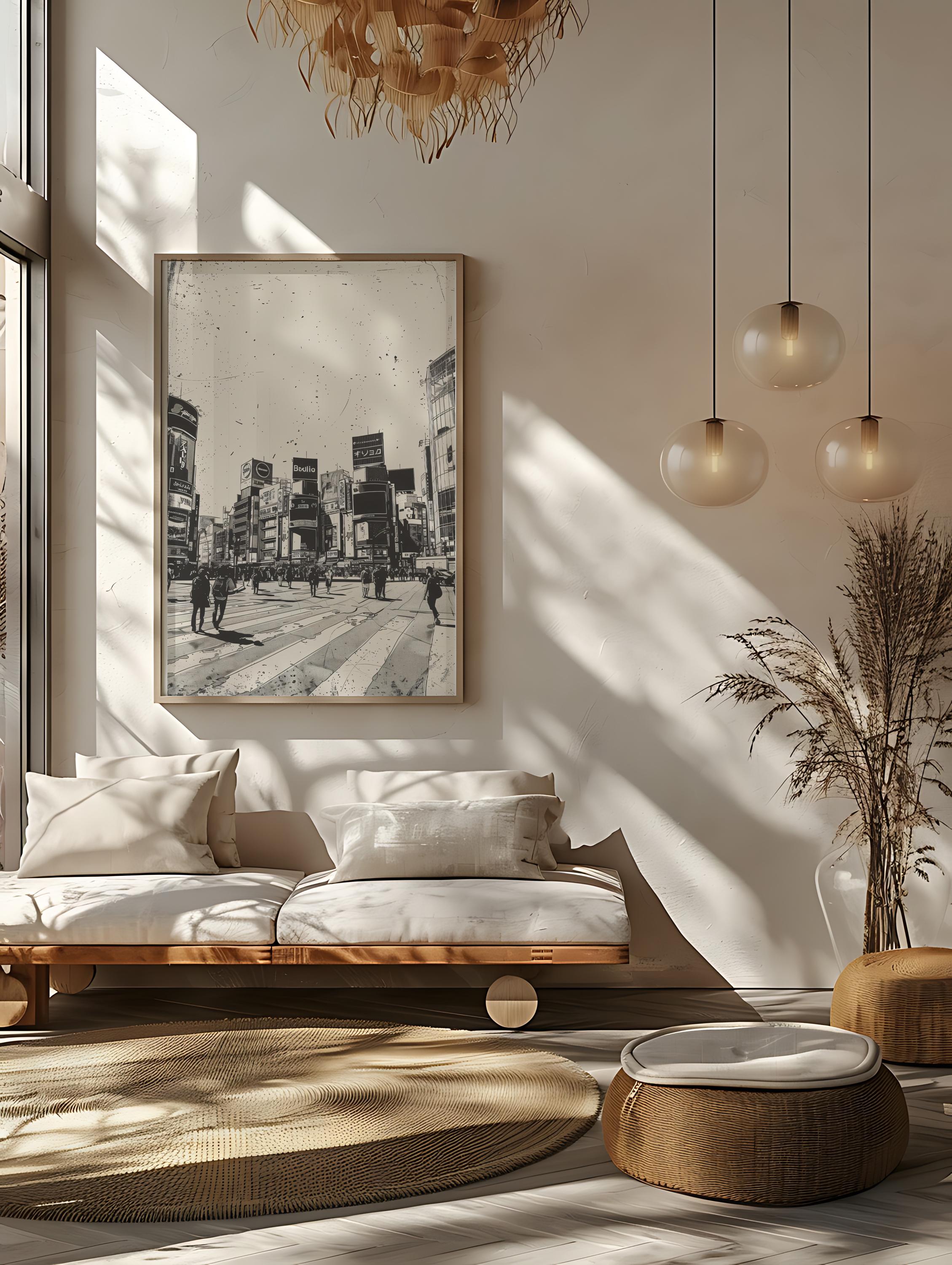 Tokyo Shibuya Crossing Print: Vintage Japan Wall Art - Etsy