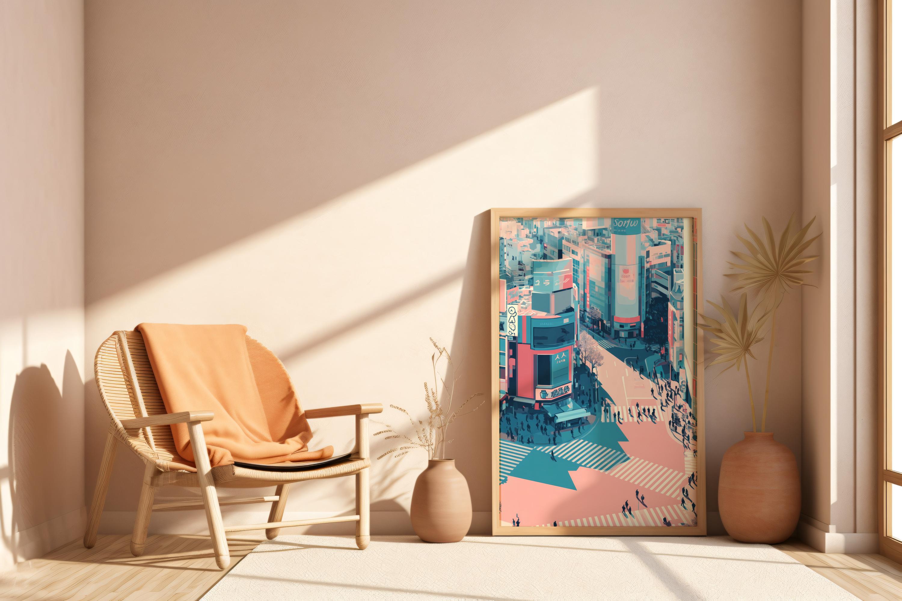 Shibuya Crossing Art - Etsy