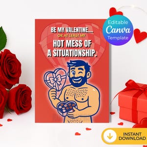 Editable Gay Love Cards - Be My Valentines | Editable Canva Template | couple gay gift | LGBTQ Printable Card,  Instant Download